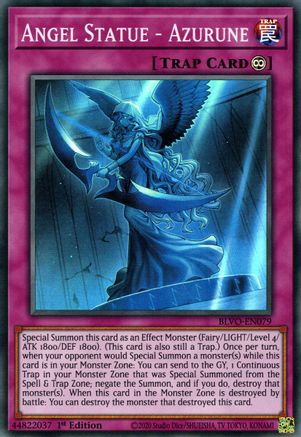 Angel Statue - Azurune [BLVO-EN079] Super Rare - Yu-Gi-Oh! - Card Brawlers | Quebec | Canada |