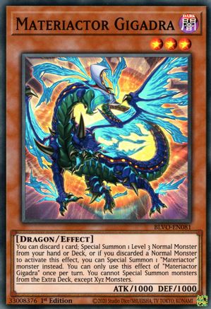Materiactor Gigadra [BLVO-EN081] Super Rare - Yu-Gi-Oh! - Card Brawlers | Quebec | Canada |