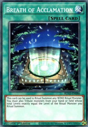 Breath of Acclamation [BLVO-EN086] Common - Yu-Gi-Oh! - Card Brawlers | Quebec | Canada |