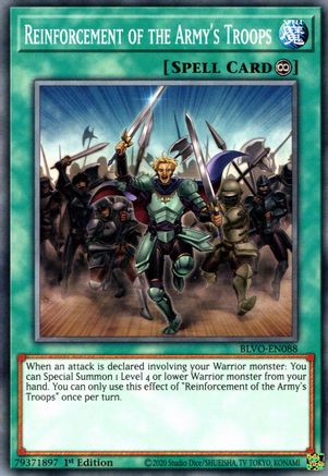 Reinforcement of the Army's Troops [BLVO-EN088] Common - Yu-Gi-Oh! - Card Brawlers | Quebec | Canada |