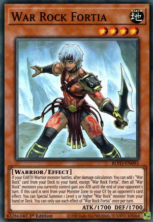 War Rock Fortia [BLVO-EN093] Super Rare - Yu-Gi-Oh! - Card Brawlers | Quebec | Canada |