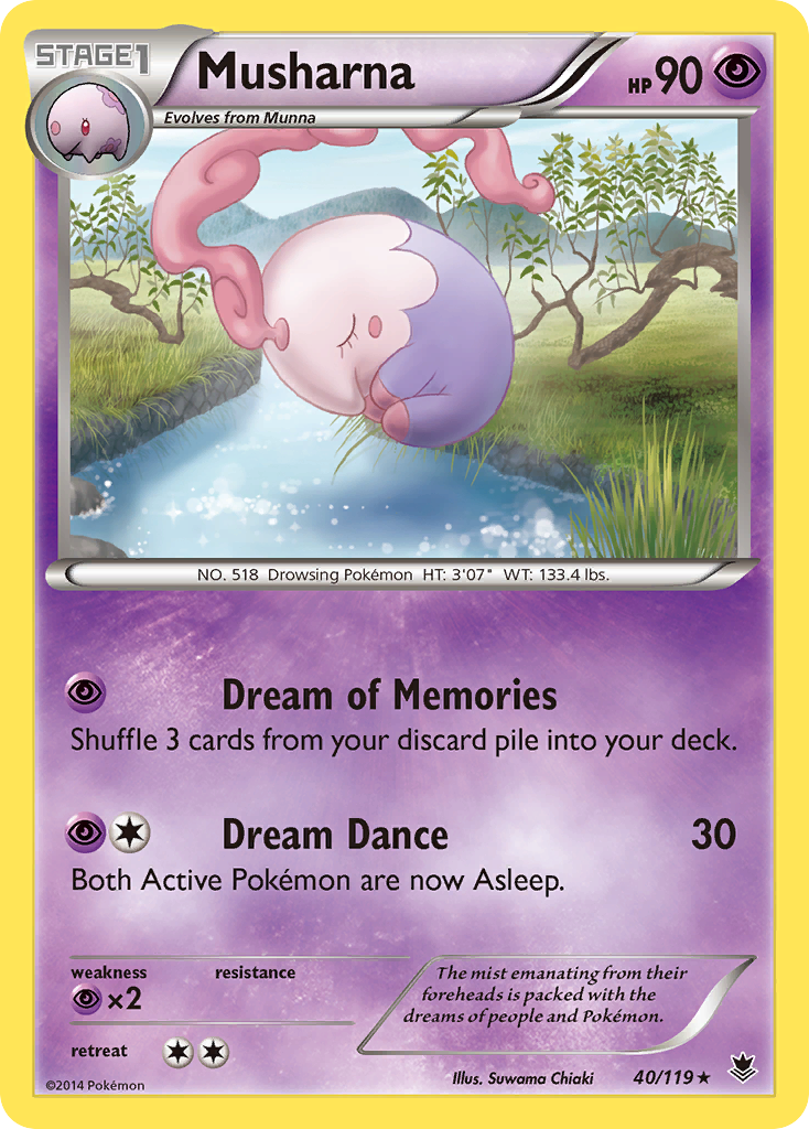 Musharna (40/119) [XY: Phantom Forces] - Pokémon - Card Brawlers | Quebec | Canada |