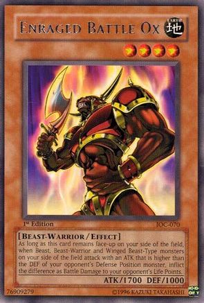 Enraged Battle Ox [IOC-070] Rare - Yu-Gi-Oh! - Card Brawlers | Quebec | Canada |