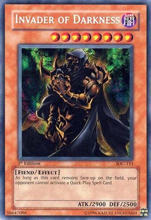 Invader of Darkness [IOC-111] Secret Rare - Yu-Gi-Oh! - Card Brawlers | Quebec | Canada |