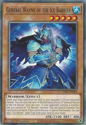 General Wayne of the Ice Barrier [SDFC-EN001] Common - Yu-Gi-Oh! - Card Brawlers | Quebec | Canada |