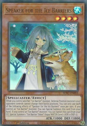 Speaker for the Ice Barriers [SDFC-EN003] Ultra Rare - Yu-Gi-Oh! - Card Brawlers | Quebec | Canada |