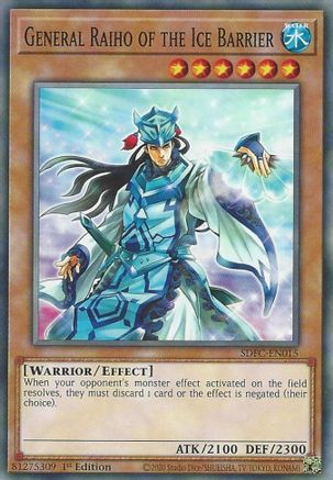General Raiho of the Ice Barrier [SDFC-EN015] Common - Yu-Gi-Oh! - Card Brawlers | Quebec | Canada |