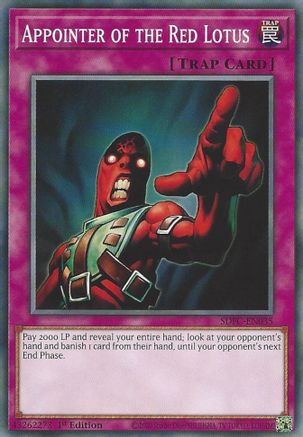 Appointer of the Red Lotus [SDFC-EN035] Common - Yu-Gi-Oh! - Card Brawlers | Quebec | Canada |