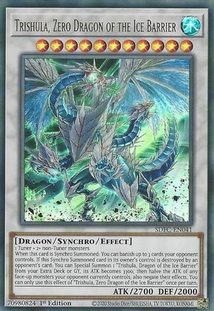 Trishula, Zero Dragon of the Ice Barrier [SDFC-EN041] Ultra Rare - Yu-Gi-Oh! - Card Brawlers | Quebec | Canada |