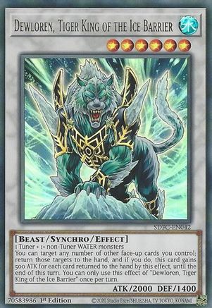 Dewloren, Tiger King of the Ice Barrier [SDFC-EN042] Ultra Rare - Yu-Gi-Oh! - Card Brawlers | Quebec | Canada |