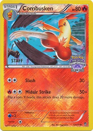 Combusken (13/111) (Championship Promo Staff) [XY: Furious Fists] - Pokémon - Card Brawlers | Quebec | Canada |