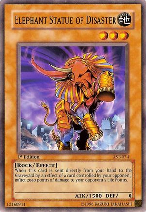 Elephant Statue of Disaster (AST-074) Common / Short Print