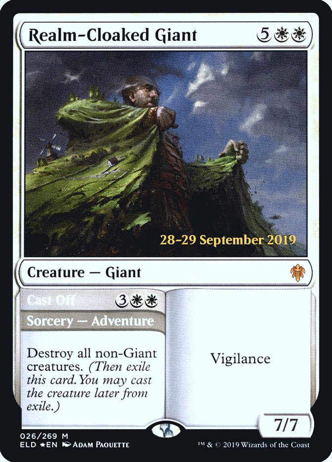 Realm-Cloaked Giant // Cast Off [Throne of Eldraine Prerelease Promos] - Magic: The Gathering - Card Brawlers | Quebec | Canada |