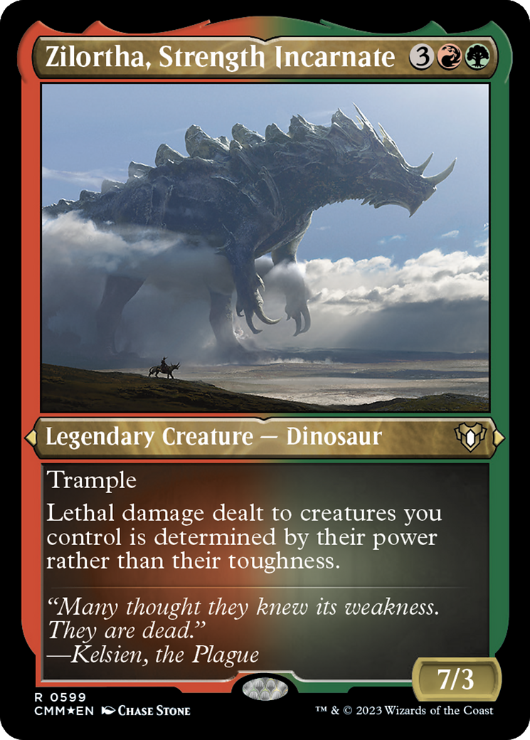 Zilortha, Strength Incarnate (Foil Etched) [Commander Masters] - Magic: The Gathering - Card Brawlers | Quebec | Canada |