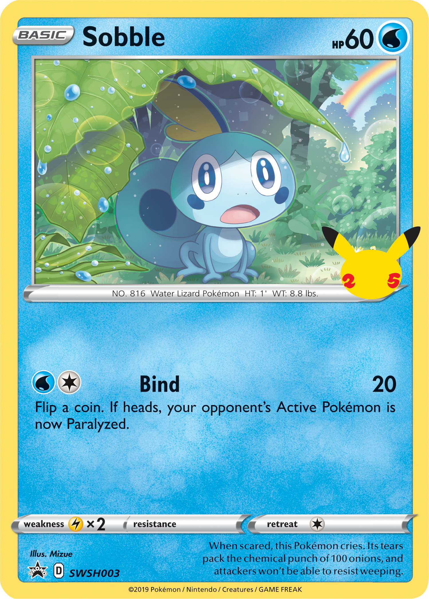 Sobble (SWSH003) (Jumbo Card) [First Partner Pack] - Pokémon - Card Brawlers | Quebec | Canada |