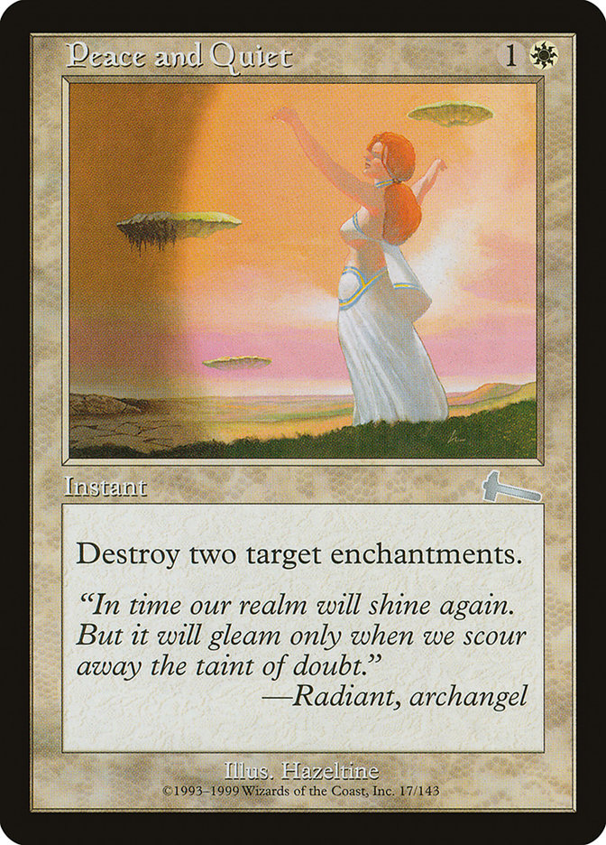 Peace and Quiet [Urza's Legacy] - Magic: The Gathering - Card Brawlers | Quebec | Canada |