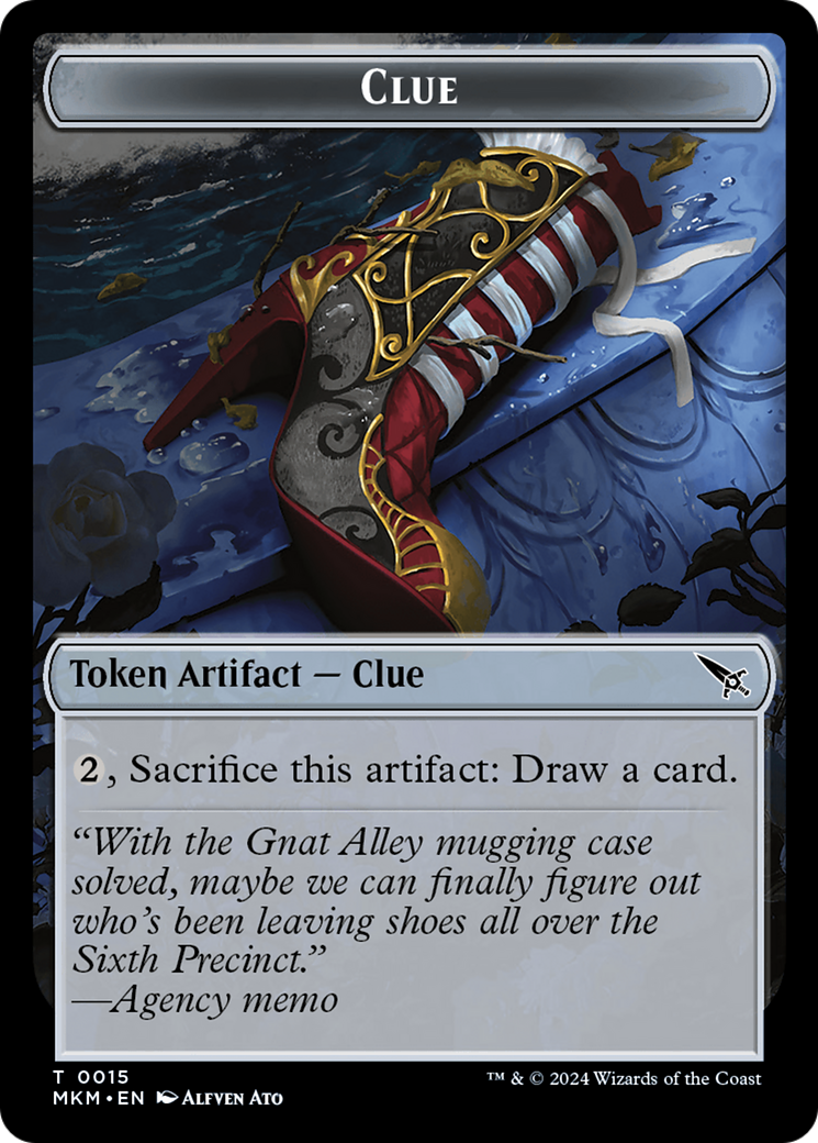 Clue (0015) // A 0042 Double-Sided Token [Murders at Karlov Manor Tokens] - Magic: The Gathering - Card Brawlers | Quebec | Canada |