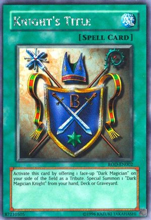 Knight's Title  (Secret Rare) [ROD-EN002] Secret Rare - Yu-Gi-Oh! Video Game Promotional Cards - Card Brawlers | Quebec | Canada |