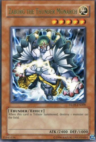 Zaborg the Thunder Monarch (Green) [DL09-EN009] Rare - Yu-Gi-Oh! - Card Brawlers | Quebec | Canada |