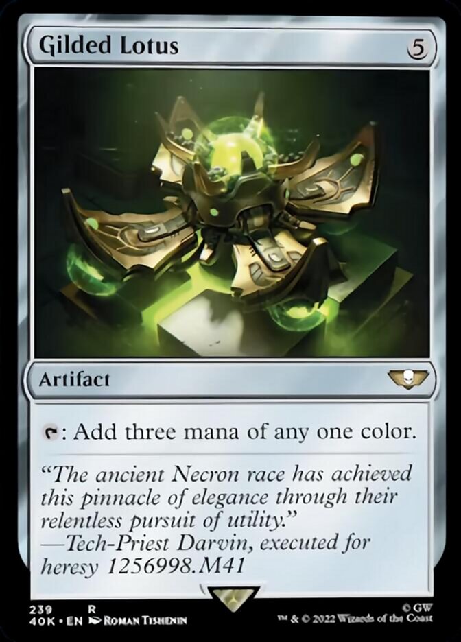 Gilded Lotus (Surge Foil) [Warhammer 40,000] - Magic: The Gathering - Card Brawlers | Quebec | Canada |