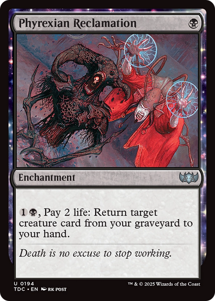 Phyrexian Reclamation [Tarkir: Dragonstorm Commander] - Magic: The Gathering - Card Brawlers | Quebec | Canada |