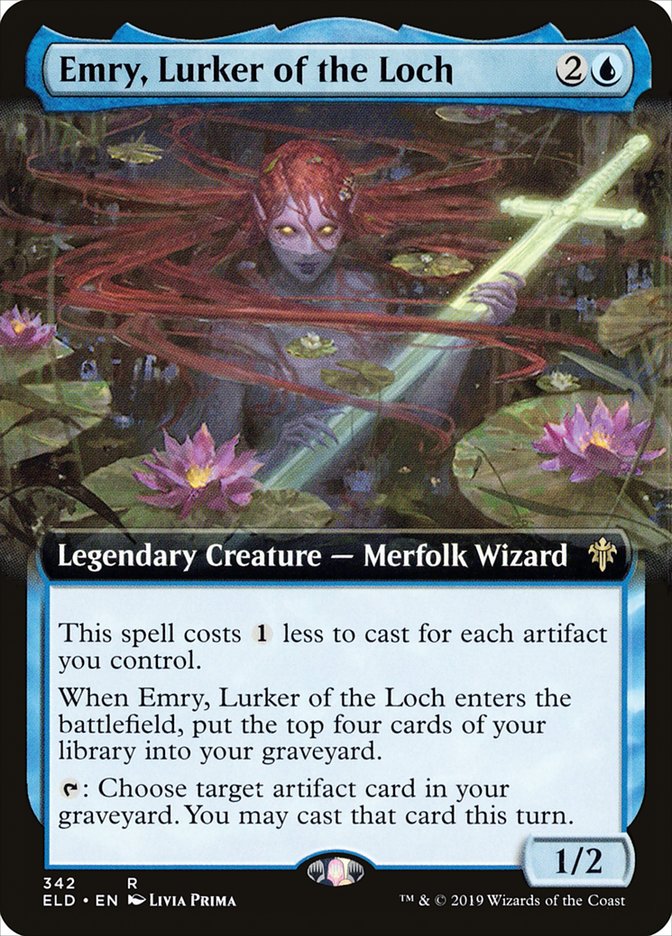 Emry, Lurker of the Loch (Extended Art) [Throne of Eldraine] - Magic: The Gathering - Card Brawlers | Quebec | Canada |