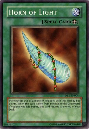 Horn of Light [DB1-EN004] Common - Yu-Gi-Oh! - Card Brawlers | Quebec | Canada |