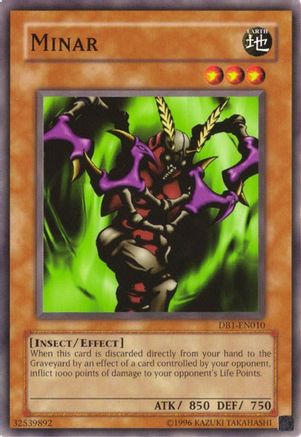 Minar [DB1-EN010] Common - Yu-Gi-Oh! - Card Brawlers | Quebec | Canada |