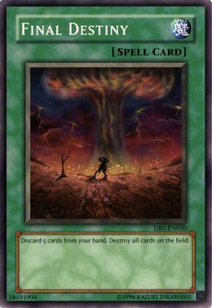 Final Destiny [DB1-EN020] Common - Yu-Gi-Oh! - Card Brawlers | Quebec | Canada |
