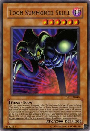 Toon Summoned Skull [DB1-EN040] Rare - Yu-Gi-Oh! - Card Brawlers | Quebec | Canada |