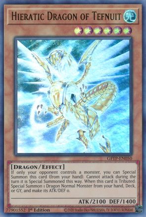 Hieratic Dragon of Tefnuit [GFTP-EN050] Ultra Rare - Yu-Gi-Oh! - Card Brawlers | Quebec | Canada |