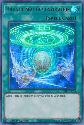 Hieratic Seal of Convocation [GFTP-EN054] Ultra Rare - Yu-Gi-Oh! - Card Brawlers | Quebec | Canada |
