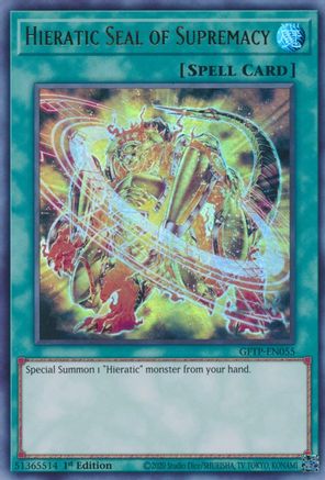 Hieratic Seal of Supremacy [GFTP-EN055] Ultra Rare - Yu-Gi-Oh! - Card Brawlers | Quebec | Canada |