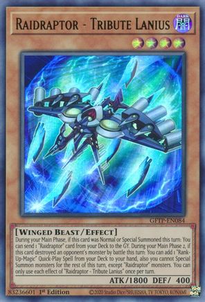 Raidraptor - Tribute Lanius [GFTP-EN084] Ultra Rare - Yu-Gi-Oh! - Card Brawlers | Quebec | Canada |