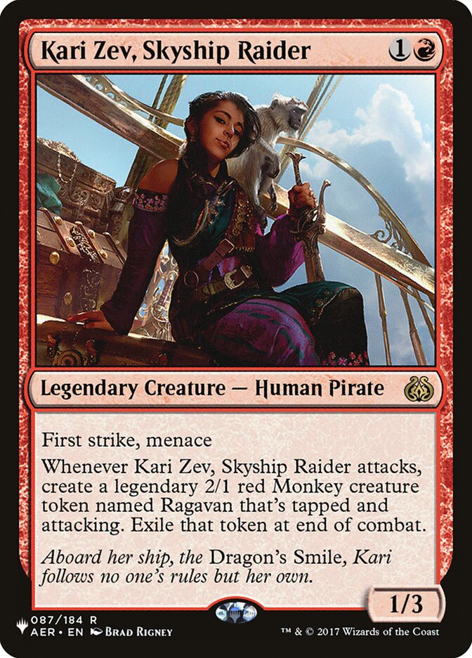 Kari Zev, Skyship Raider [The List] - Magic: The Gathering - Card Brawlers | Quebec | Canada |