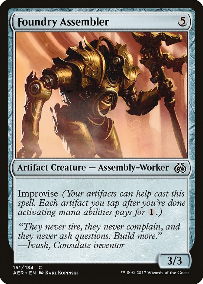 Foundry Assembler [Aether Revolt] - Magic: The Gathering - Card Brawlers | Quebec | Canada |