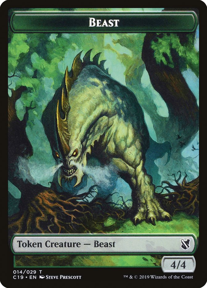 Beast (014) // Wurm Double-Sided Token [Commander 2019 Tokens] - Magic: The Gathering - Card Brawlers | Quebec | Canada |