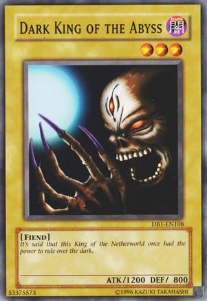 Dark King of the Abyss [DB1-EN108] Common - Yu-Gi-Oh! - Card Brawlers | Quebec | Canada |