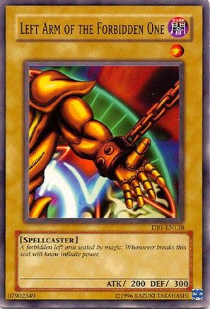 Left Arm of the Forbidden One [DB1-EN138] Common - Yu-Gi-Oh! - Card Brawlers | Quebec | Canada |