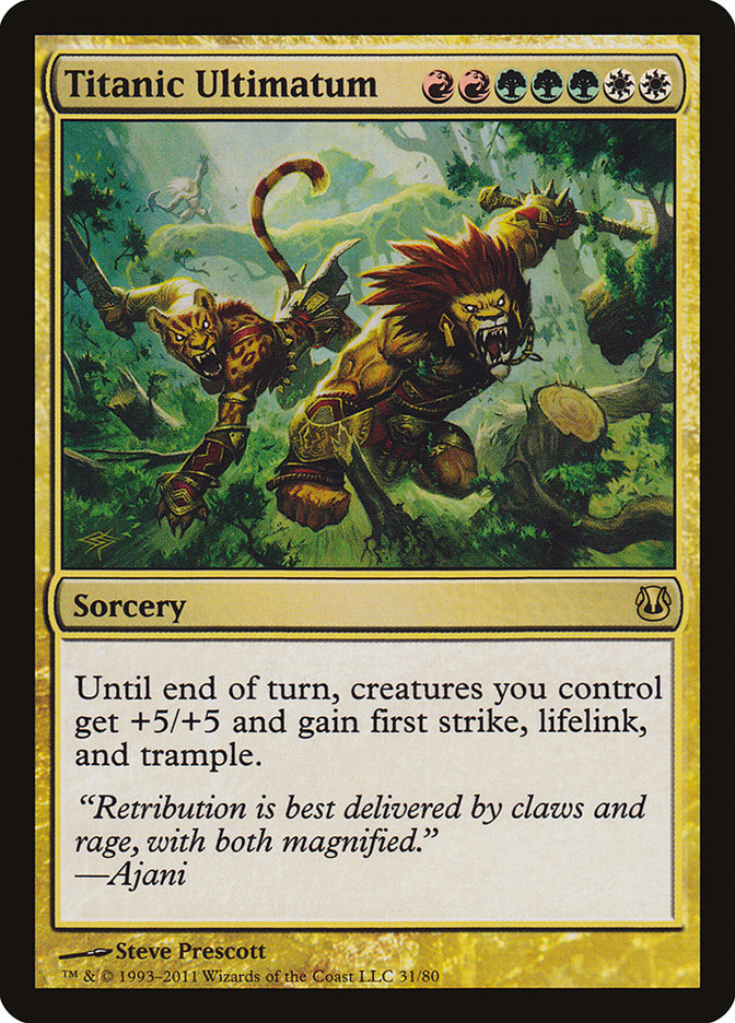 Titanic Ultimatum [Duel Decks: Ajani vs. Nicol Bolas] - Magic: The Gathering - Card Brawlers | Quebec | Canada |