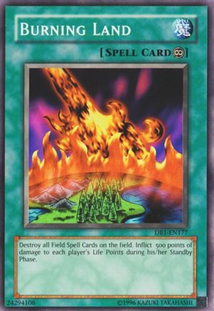 Burning Land [DB1-EN177] Common - Yu-Gi-Oh! - Card Brawlers | Quebec | Canada |