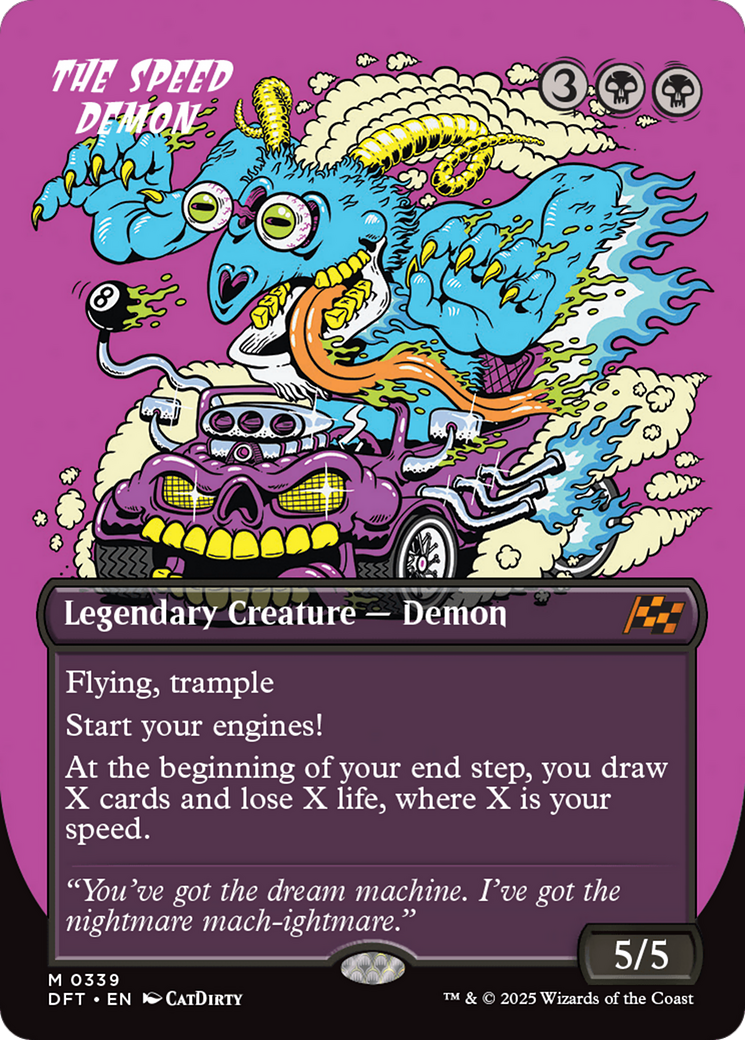The Speed Demon (Borderless) [Aetherdrift] - Magic: The Gathering - Card Brawlers | Quebec | Canada |