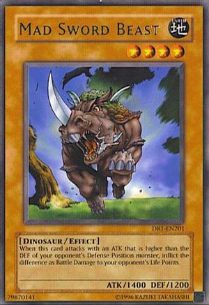 Mad Sword Beast [DB1-EN201] Rare - Yu-Gi-Oh! - Card Brawlers | Quebec | Canada |