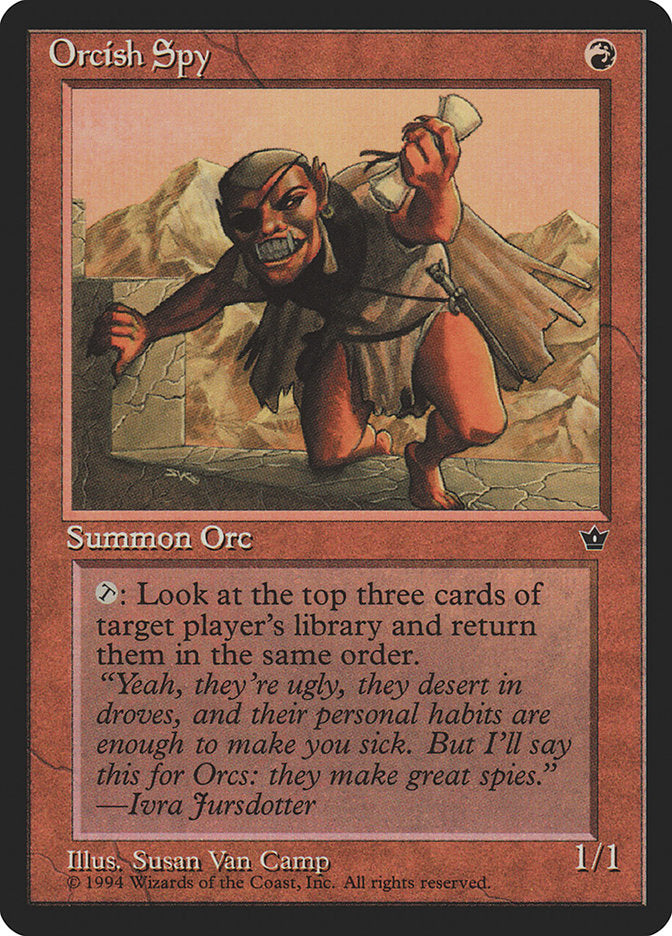 Orcish Spy (Susan Van Camp) [Fallen Empires] - Magic: The Gathering - Card Brawlers | Quebec | Canada |