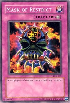 Mask of Restrict [DB1-EN221] Common - Yu-Gi-Oh! - Card Brawlers | Quebec | Canada |