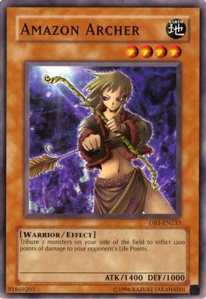 Amazon Archer [DB1-EN233] Common - Yu-Gi-Oh! - Card Brawlers | Quebec | Canada |