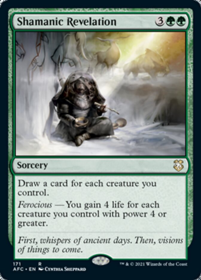 Shamanic Revelation [Dungeons & Dragons: Adventures in the Forgotten Realms Commander] - Magic: The Gathering - Card Brawlers | Quebec | Canada |