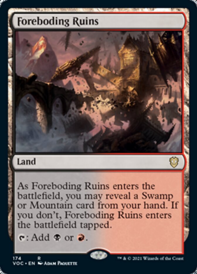 Foreboding Ruins [Innistrad: Crimson Vow Commander] - Magic: The Gathering - Card Brawlers | Quebec | Canada |