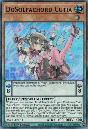 DoSolfachord Cutia (Super Rare) [ANGU-EN014] Super Rare - Yu-Gi-Oh! - Card Brawlers | Quebec | Canada |