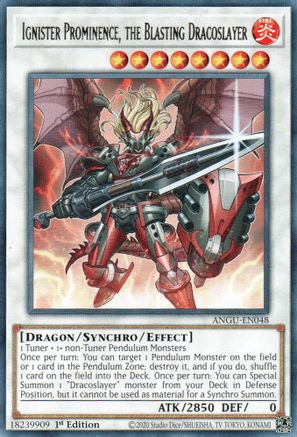 Ignister Prominence, the Blasting Dracoslayer (Rare) [ANGU-EN048] Rare - Yu-Gi-Oh! - Card Brawlers | Quebec | Canada |